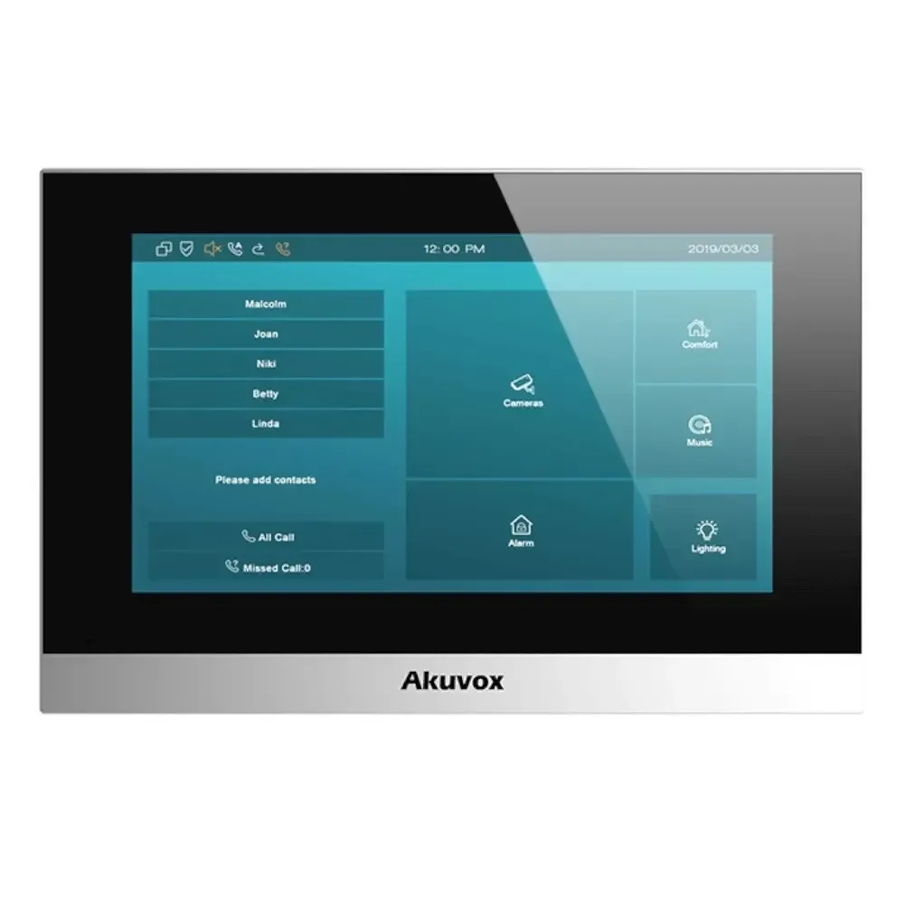 Відеодомофон 7” Akuvox C313N Silver SIP Linux (87-00061) Киев - изображение 3