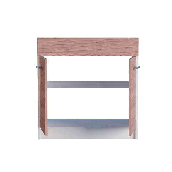 Кухонний модуль під мийку Еверест Еко 800 ясень шимо темний/білий 80х46х82 см (DTM-2839) Львів