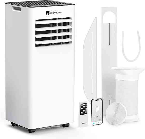 Портативный кондиционер DR.PREPARE DCAC07F Белый 7000 BTU Wi‑Fi App 4‑в‑1 охлаждение осушитель вентилятор Киев