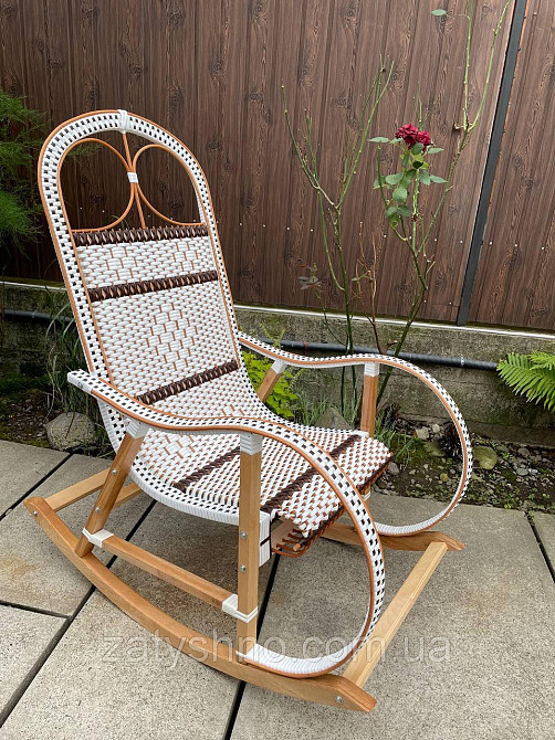 Качалка из лозы плетеная белая Киев - изображение 4