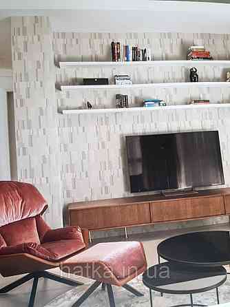 Шпалери вінілові на флізелін Sirpi AltaGamma Home 3 геометрія абстракція смуги різні сірі молочні Київ