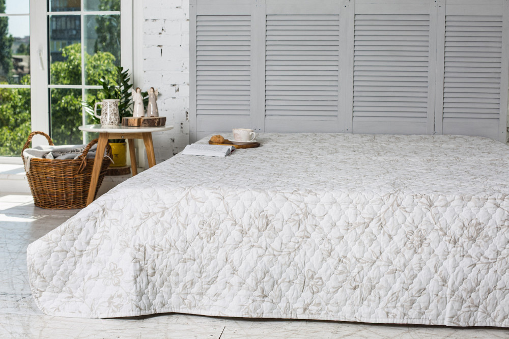 Ecotton Ковдра Ecotton Євро 200х220 см антиалергенна бавовняна Бязєва біла 20-1371 White Київ - фото 2