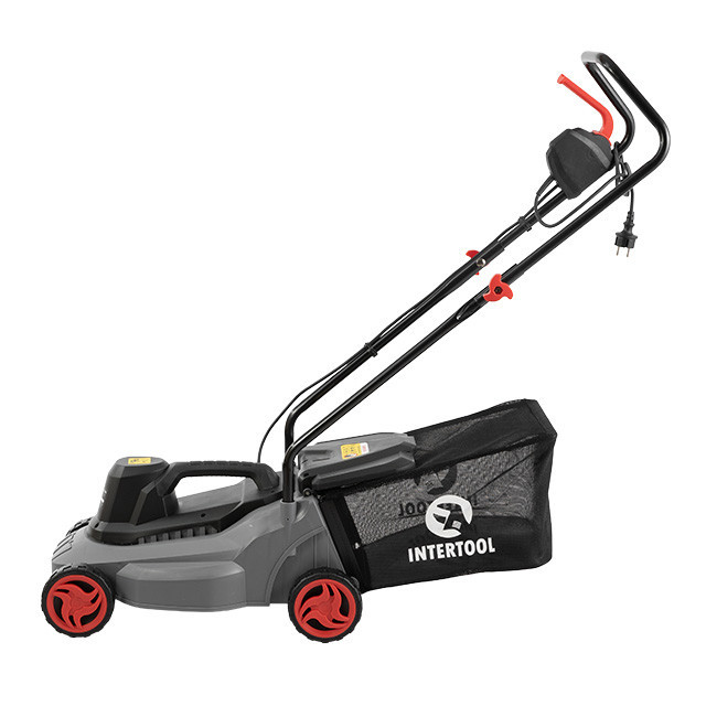 Газонокосарка електрична, 1,2 кВт, 3300 об/хв, ширина зрізання 320 мм, висота зрізання 27/45/52 мм, контейнер 30 л INTERTOOL Київ - фото 3