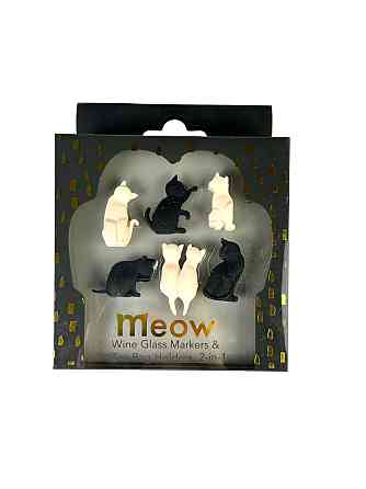 Декоративні прикраси для коктейлю ''Котики'' 6шт. Ровно