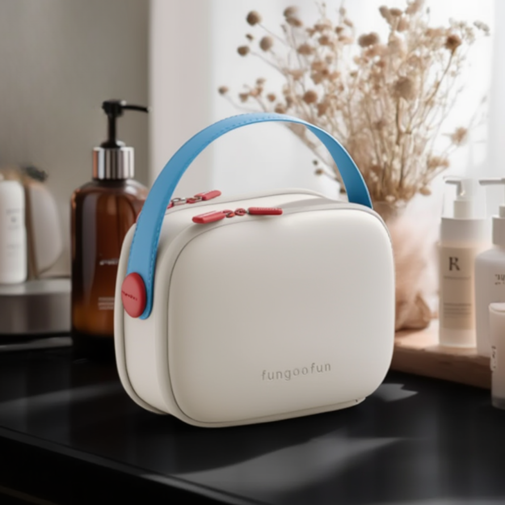 Сумка силиконовая косметичка дорожняя для аксессуаров в ваную комнату и душ,EVA водонепроницаемая,белая Каменец-Подольский - изображение 1