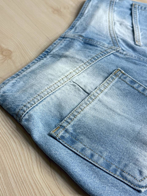 Джинсы женские Jeandia 369 straight fit на кокетке со швами рваные голубые, голубой, 34, 34, 68 см, 96 см Киев - изображение 5