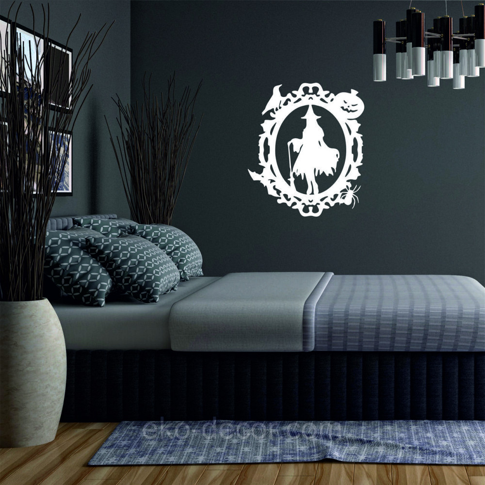 Декоративное настенное Панно «Ведьма», Декор на стену 50*43 см, Белый Киев - изображение 2