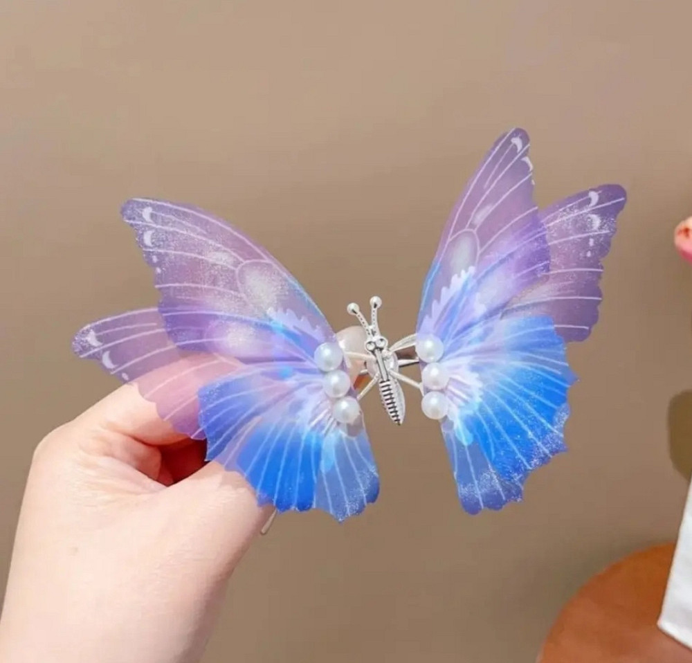 Заколка метелик з рухливими крильцями Сміла - фото 2