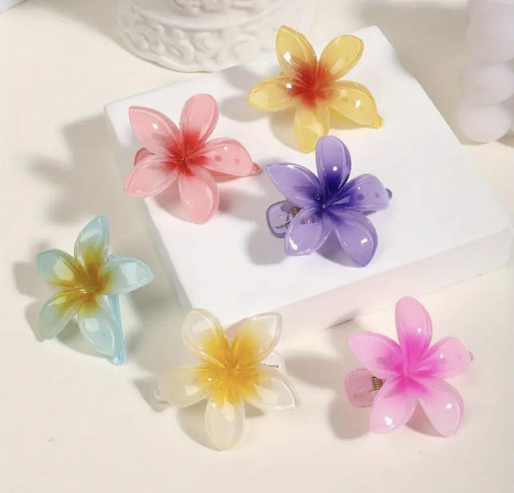 Комплект затискачів для волосся квітка 6 шт (4х4 см) Смела - изображение 3