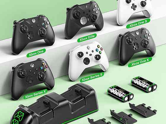 Зарядка та два акумулятори для геймпада Xbox 5520mWh OIVO IV-BX313X-RGB Київ