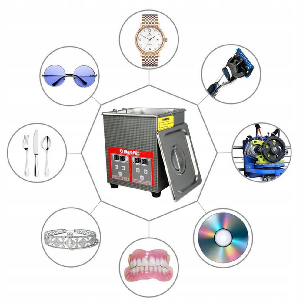Ультразвуковой очиститель мойка для дезинфекции 2 литра 100 Вт Mar-Pol (M90073) Нововолынск - изображение 9