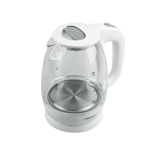 Електрочайник 1,7л 1370-1630W скло (диск) білий MR-063-WHITE Maestro Житомир - фото 2