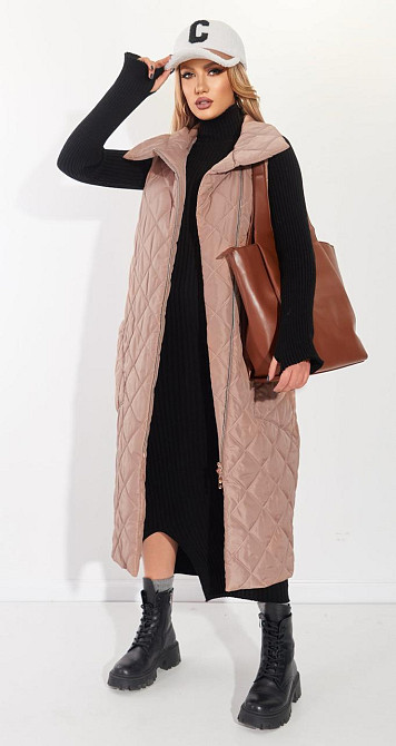 Стильна стьобана жилетка (48) Київ - фото 3