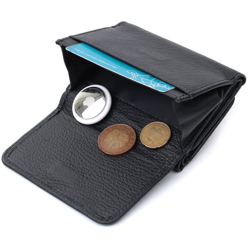 Кошелек для женщин горизонтального формату из натуральной кожи ST Leather 22722 Черный Киев - изображение 6