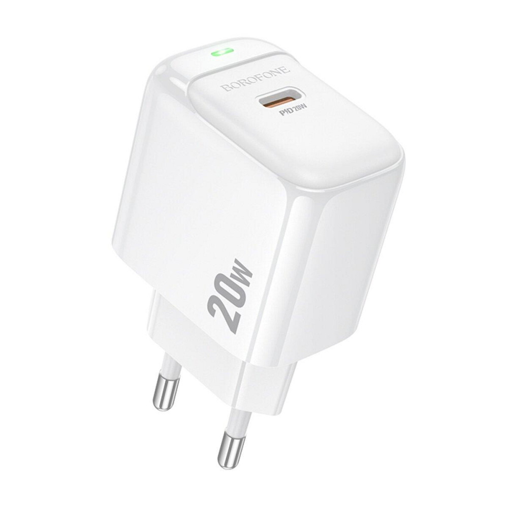 Мережевий зарядний пристрій BOROFONE BAS43A Potential single-port PD20W charger White 6941991113819 Одеса - фото 2