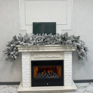 Хвойна лита гірлянда Елітна засніжена 3.0м Вінниця - фото 4