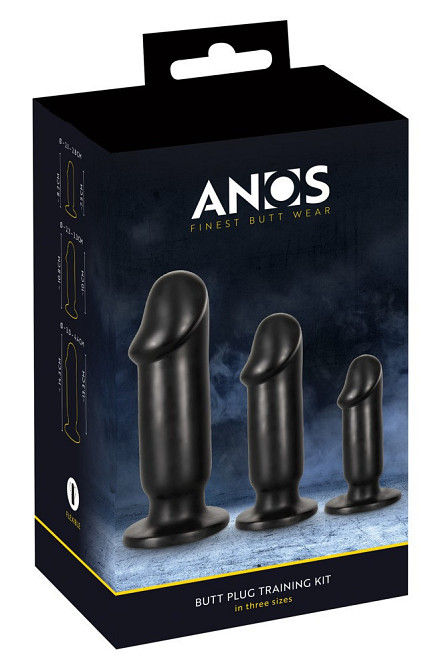 Набір анальних фалоімітаторів ANOS Butt plug training kit wi Sex Aura Київ - фото 1