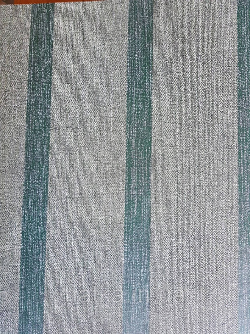 Обои виниловые на флизелине Marburg 31826 New modern полосы широкие узкие зеленые хаки Киев - изображение 3