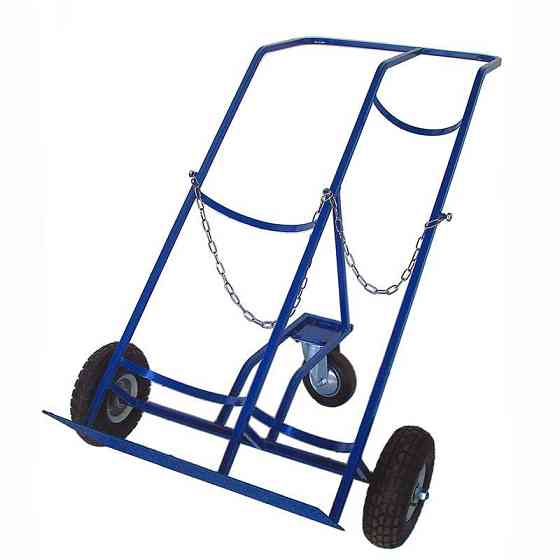 Візок для 2 балонів кисень+пропан з опорним колесом ТКО2-260 до 250 кг Харків