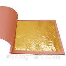 Сусальне золото для декору, набір 100 листів 8x8 см Київ