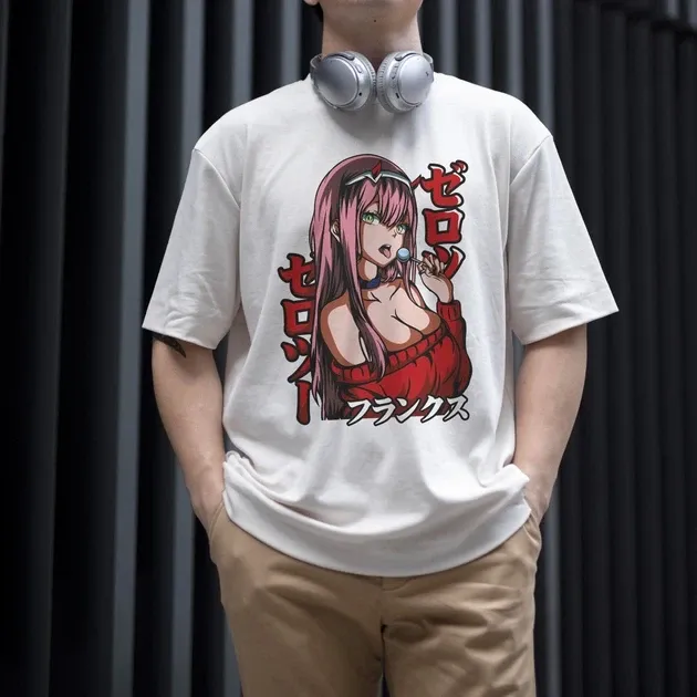 Футболка для подростка мальчика с принтом Zero Two WE Размер 160 Anime10585 Днепр - изображение 3