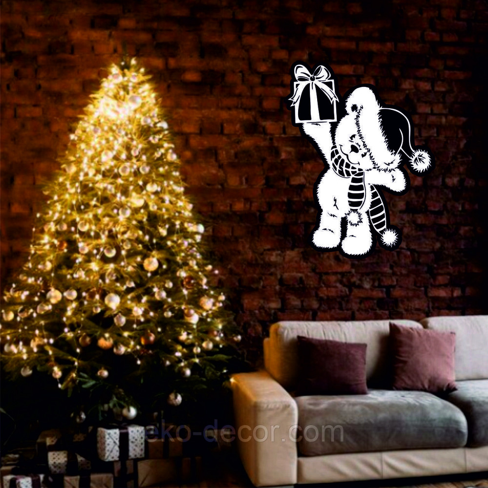 Декоративное настенное Панно «Новый год», Декор на стену 70*52 см Киев - изображение 4