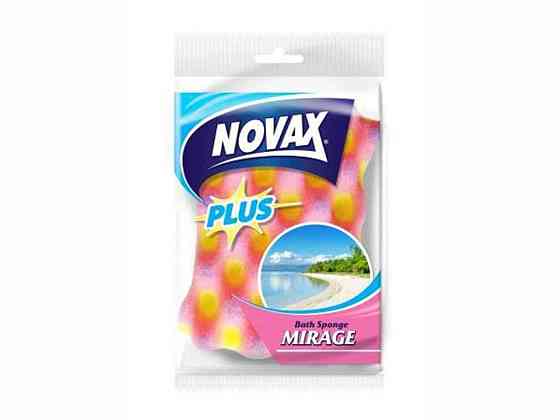 Губка банна Mirage 1шт Plus ТМ NOVAX Solmir Київ