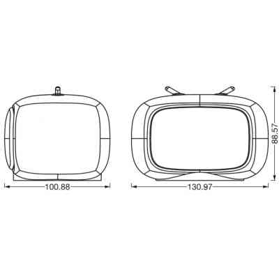 Нічник LEDVANCE NIGHTLUX TOUCH LED 2,5W Retro TV, micro-USB, RGBW (4058075602137) Вінниця