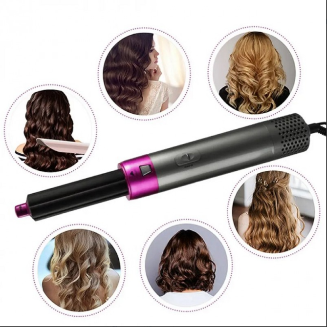 Фен щетка стайлер (styler) 5 в 1 мультистайлер для завивки и укладки волос с насадками Hot AIR Styler Одесса - изображение 7