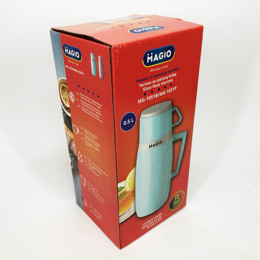 Термочашки для гарячих напоїв Magio MG-1051P 500 мл, Найкращий термос, Термос для гарячого чаю ZE-82 Львів - фото 2