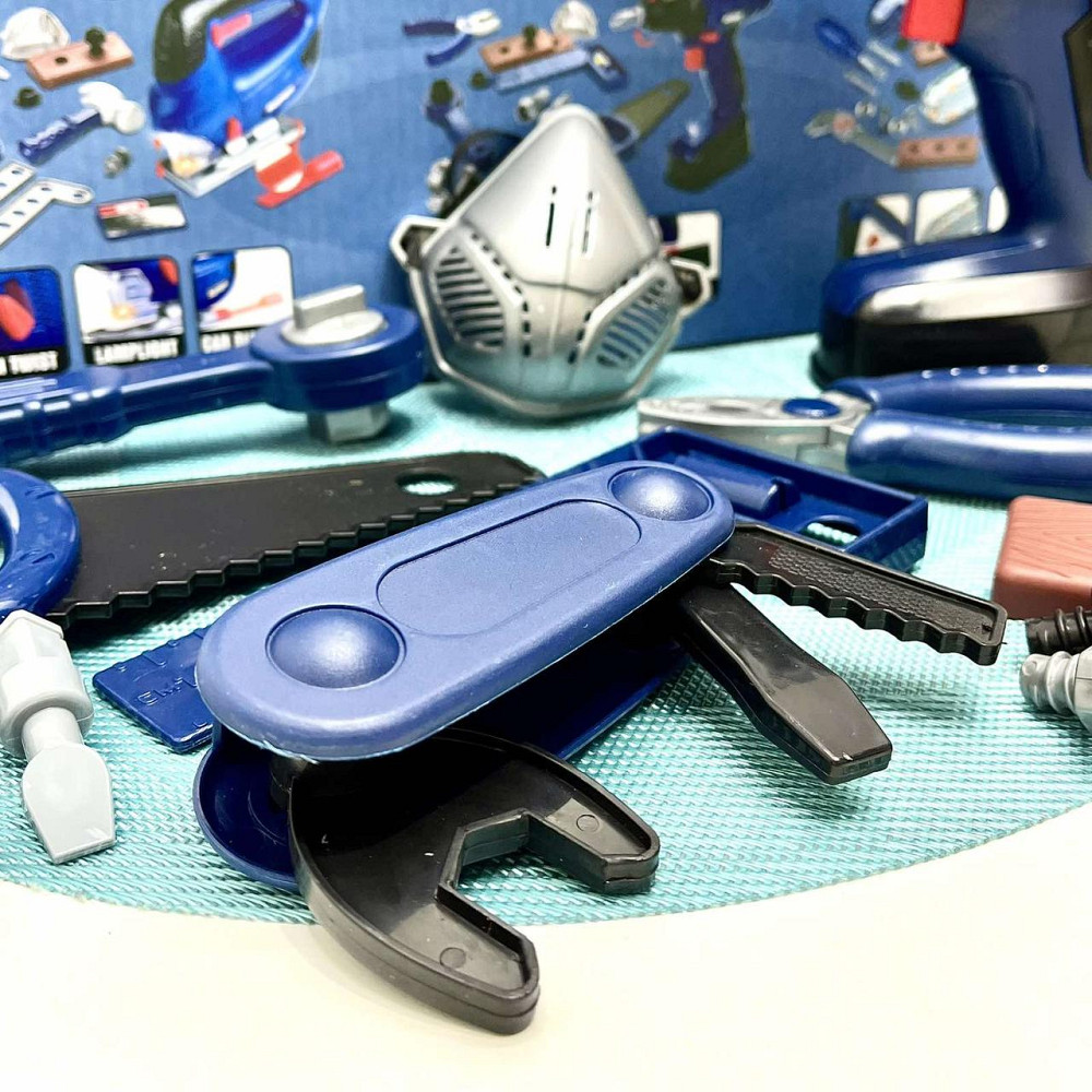 Набір інструментів електродриль та 14 предметів Синій Вид 1 (6801-2-3) Чернігів - фото 4