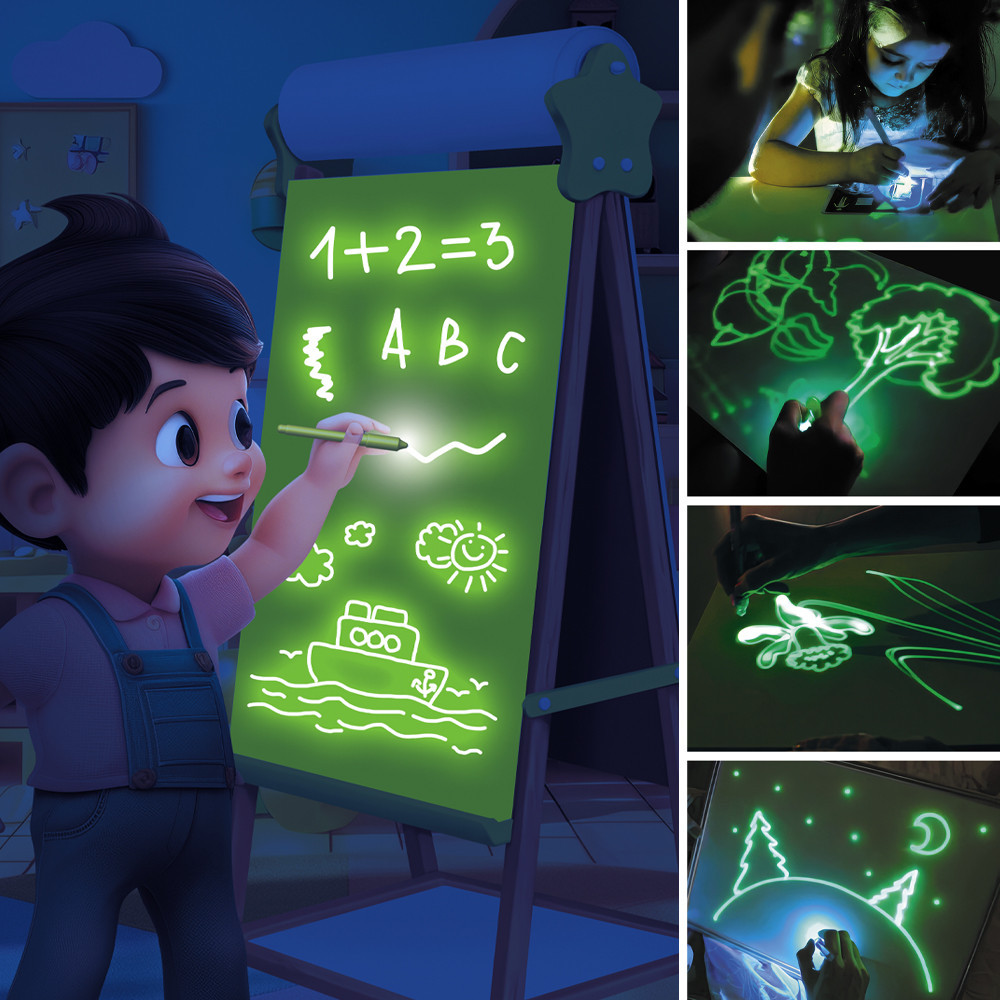 Мольберт детский 5в1 с полицейским и бумагой для творчества и обучения Lumik Premium Киев - изображение 8