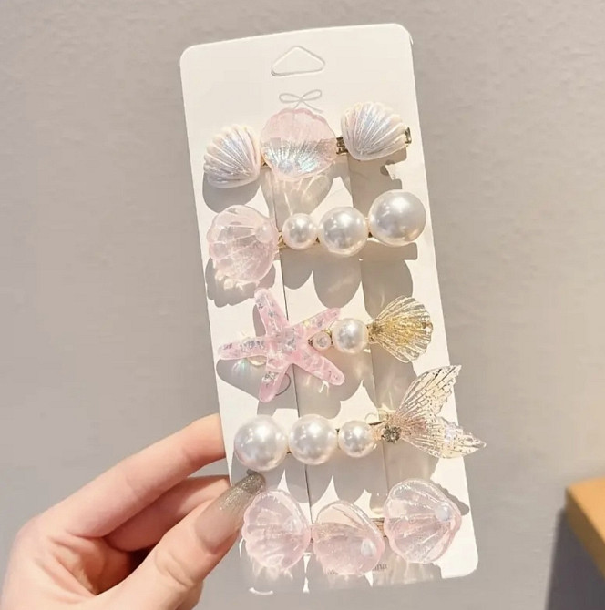 Комплект шпильок "Море" 5 шт Сміла - фото 1