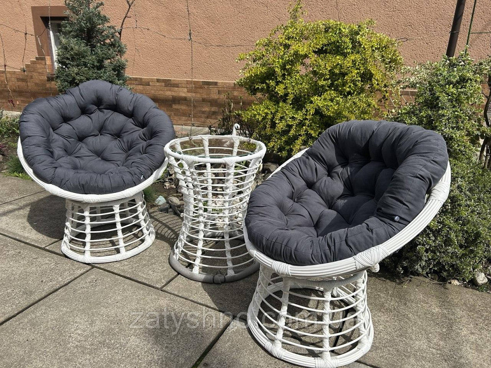 Меблі ротангові вуличні білі Київ - фото 9