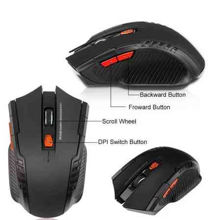 Компьютерная беспроводная мышка Wireless Bluetooth Mouse 1600 DPI Черная Запорожье