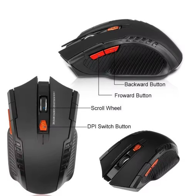 Компьютерная беспроводная мышка Wireless Bluetooth Mouse 1600 DPI Черная Запорожье - изображение 3
