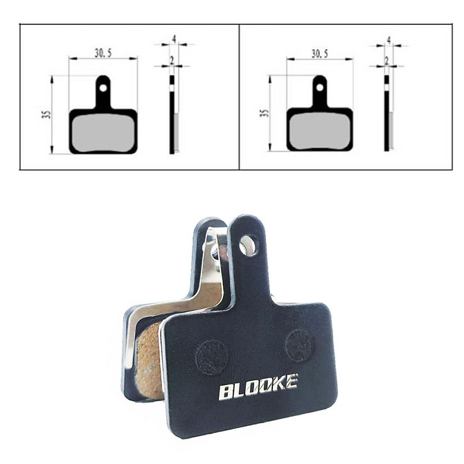 Колодки для дискових гальм Blook для Shimano/Tektro (аналог B01S/e10.11) напівметал KT-001 Бровари - фото 2