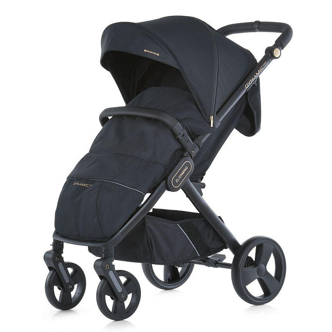 Коляска дитяча EL CAMINO DYNAMIC PRO Special Blac прогулянкова з чохлом та дощовиком Чорна (ME 1053-3) Чернігів - фото 2