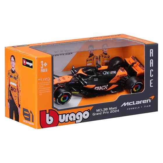 Автомодель MCLAREN F1 MCL38 (2024) Bburago 18-38214 масштаб 1:43 Винница