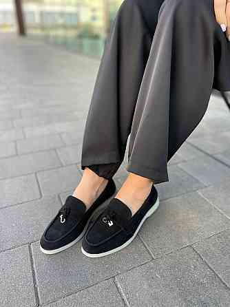 Edan Instruments Лофери жіночі EDAN Лоро чорні (весна-осінь, замша натуральна) (6046) 40 Коломия