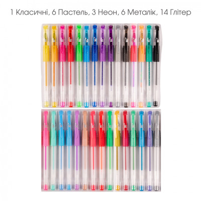 Ручка гелева Yes набір 30 штук (420435) Вінниця - фото 3