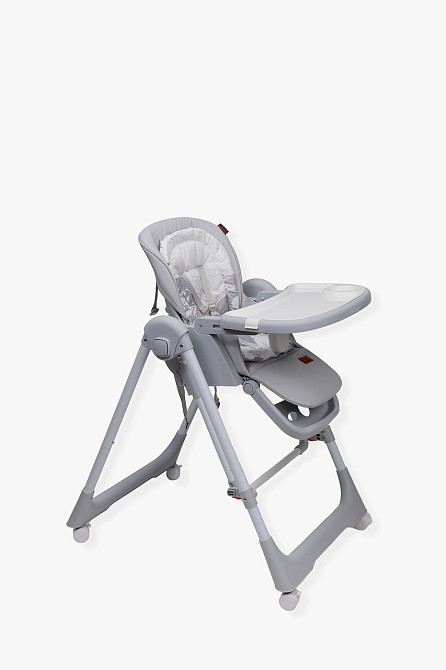 Стілець-гойдалка для годування дитини 2 в 1 VELANO Nomi, light grey Київ - фото 5