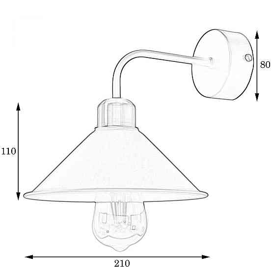 Бра вінтажне в стилі лофт MSK Electric Harlem NL 1211-1 Одеса