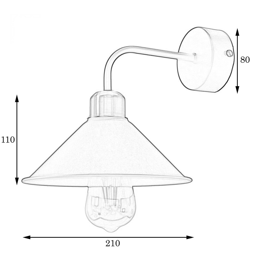 Бра вінтажне в стилі лофт MSK Electric Harlem NL 1211-1 Одеса - фото 2