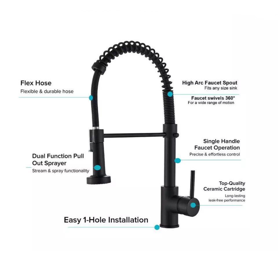 Розумний сенсорний кухонний змішувач WanFan зі світлодіодним краном, пружиною та висувною розпилювальною головкою Кам'янець-Подільський - фото 5