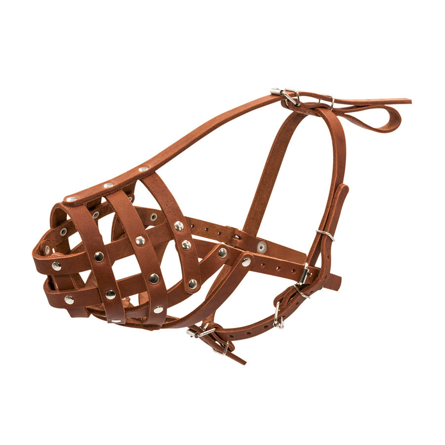 Намордник твердий "CoLLaR" (боксер малий) коричневий Коломия - фото 2