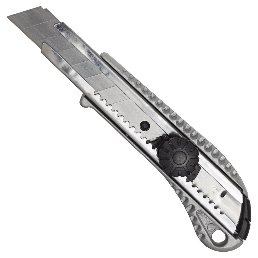 Grad Нож сегментный лезвие 18мм корпус металлический винтовой замок GRAD (8215275) Коломия - фото 4