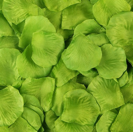 Лепестки роз искусственные 100 штук 45 на 45 мм салатовый Киев - изображение 1