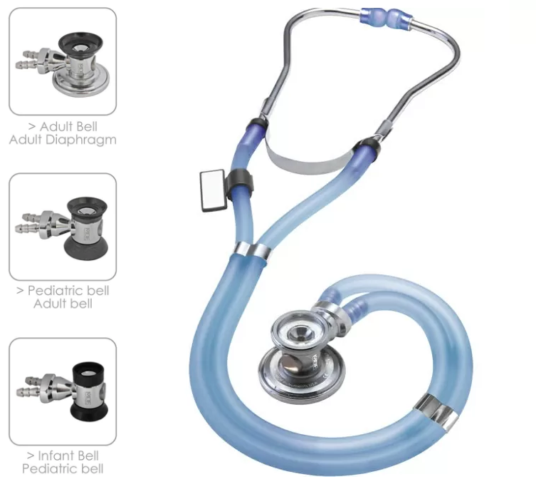 Стетоскоп MDF Instruments 767-IІС голубой полупрозрачный Rappaport Днепр - изображение 2