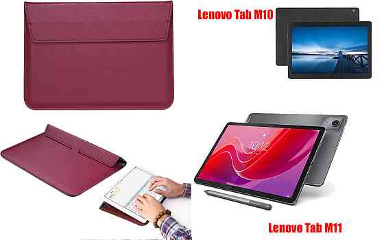 Чехол-конверт VitoCase для Lenovo Tab M10, Lenovo Tab M11, с функцией подставки для планшета Бордовый Киев